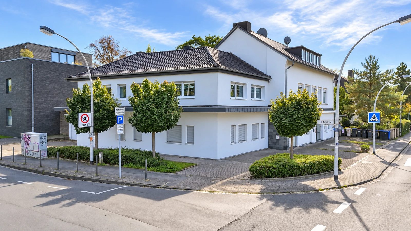 Logopädische Praxis Franziska Mininni – Außenansicht am Haager Weg in Bonn-Venusberg